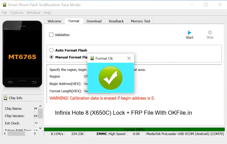 Infinix Hot 8 (X650C) Lock + FRP File By OKFile