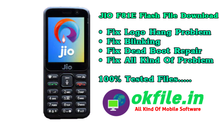 JIO F81E Flash File 