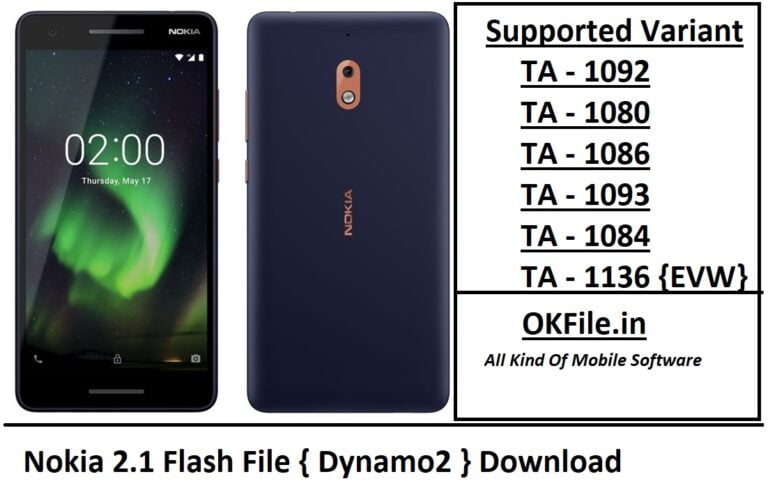 Nokia 2.1 Flash File {Dynamo2} Download