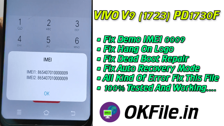 VIVO V9 (1723) PD1730 Flash File Download By OKFile