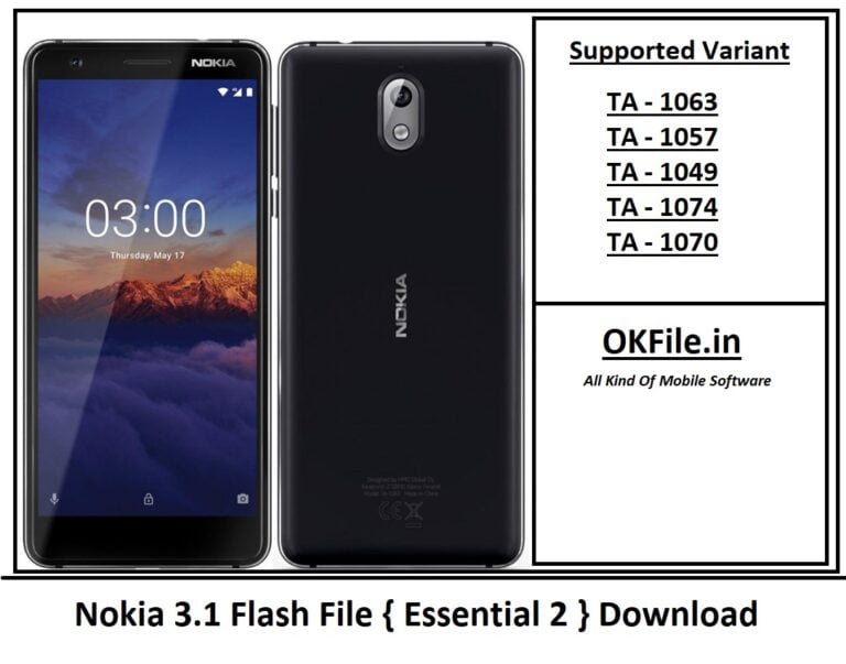 Nokia 3.1 Flash File { Essential2 } Download
