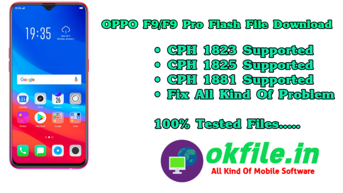 OPPO F9/F9 Pro CPH1823 Flash File (Stock Rom) Download